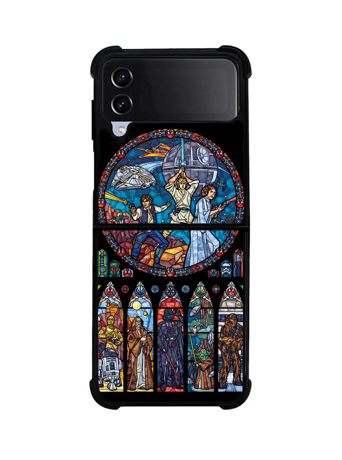 Star Wars Stained Glass Samsung Galaxy Z Flip 4 5G 2022 Case