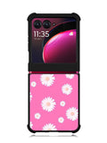 Pink Daisy Motorola Moto Razr Plus 2023 , Moto Razr+ 2023 Case