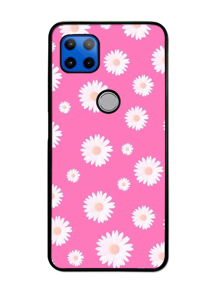 Pink Daisy Motorola Moto G 5G Case , Moto One 5G Ace Case
