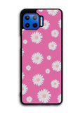 Pink Daisy Motorola Moto One 5G Case , Moto One 5G UW Case , Moto G 5G Plus Case