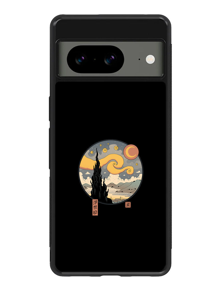 Starry Ukiyo Japanese Retro Google Pixel 8 Case QC10824