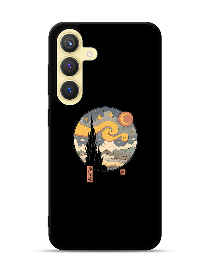 Starry Ukiyo Japanese Retro Samsung Galaxy S24 FE 5G Case OV10824