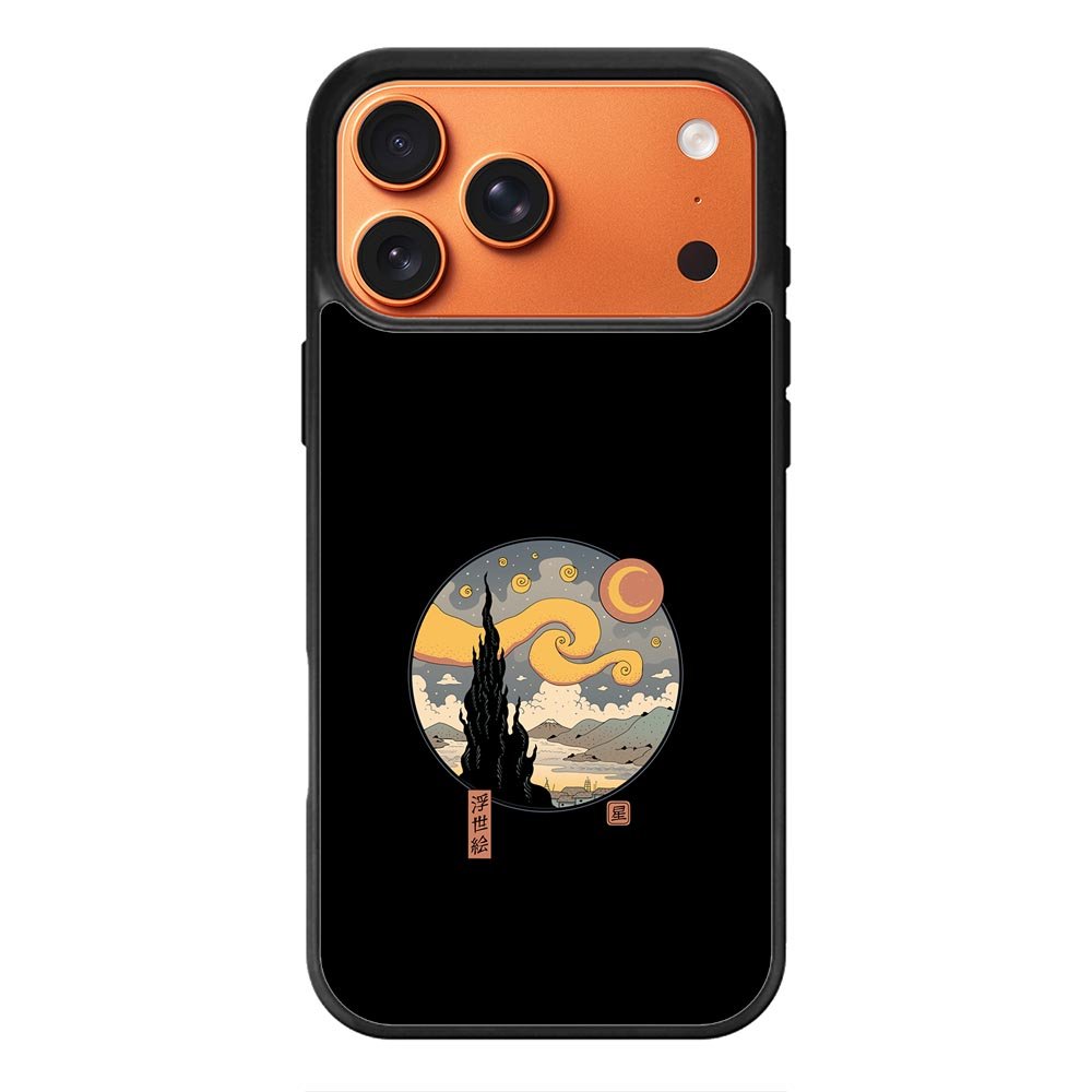 Starry Ukiyo Japanese Retro iPhone 17 Pro Case OV10824