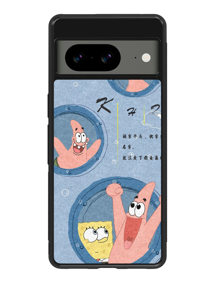 SpongeBob And Patric Google Pixel 8A Case QC10821