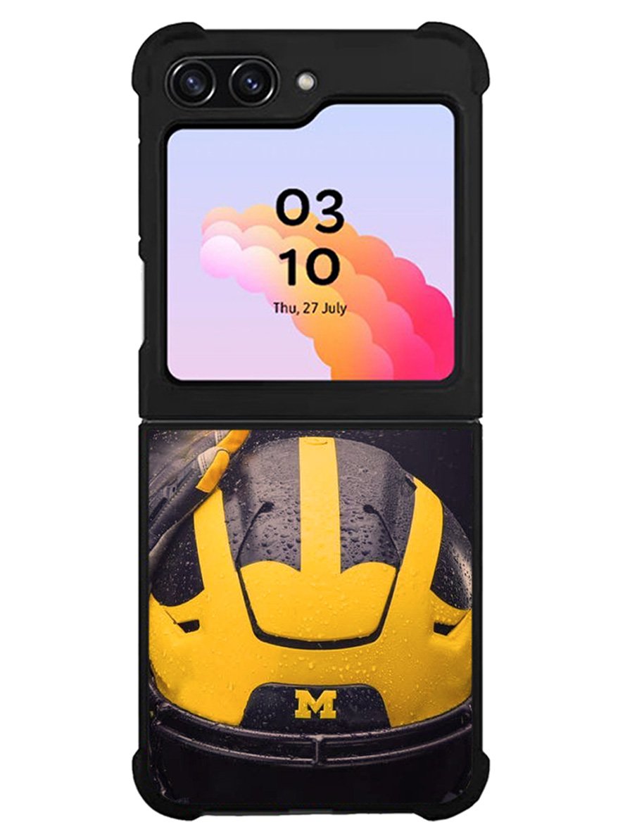 Michigan Wolverines Helmet Samsung Galaxy Z Flip 5 5G 2023 Case OV10771