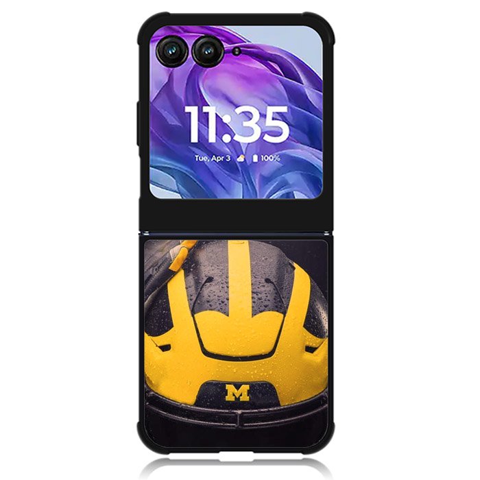 Michigan Wolverines Helmet Motorola Moto Razr Plus 2024 , Moto Razr+ 2024 Case OV10771