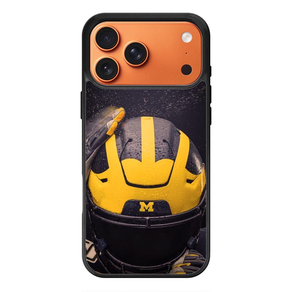 Michigan Wolverines Helmet iPhone 17 Pro Case QC10771
