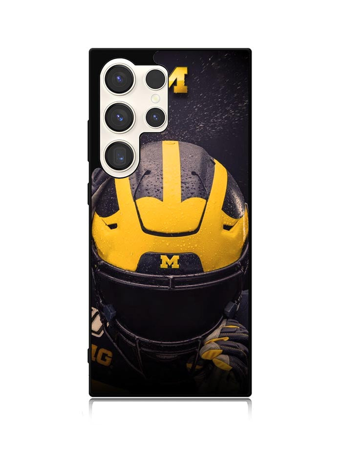 Michigan Wolverines Helmet Samsung Galaxy S25 Ultra 5G Case QC10771
