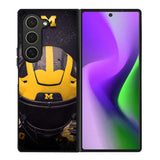 Michigan Wolverines Helmet Samsung Galaxy Z Fold 6 5G 2024 Case OV10771