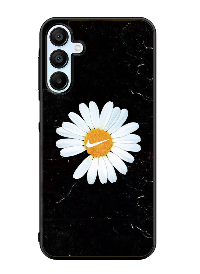Black Marble Daisy Samsung Galaxy A15 5G Case OV10653