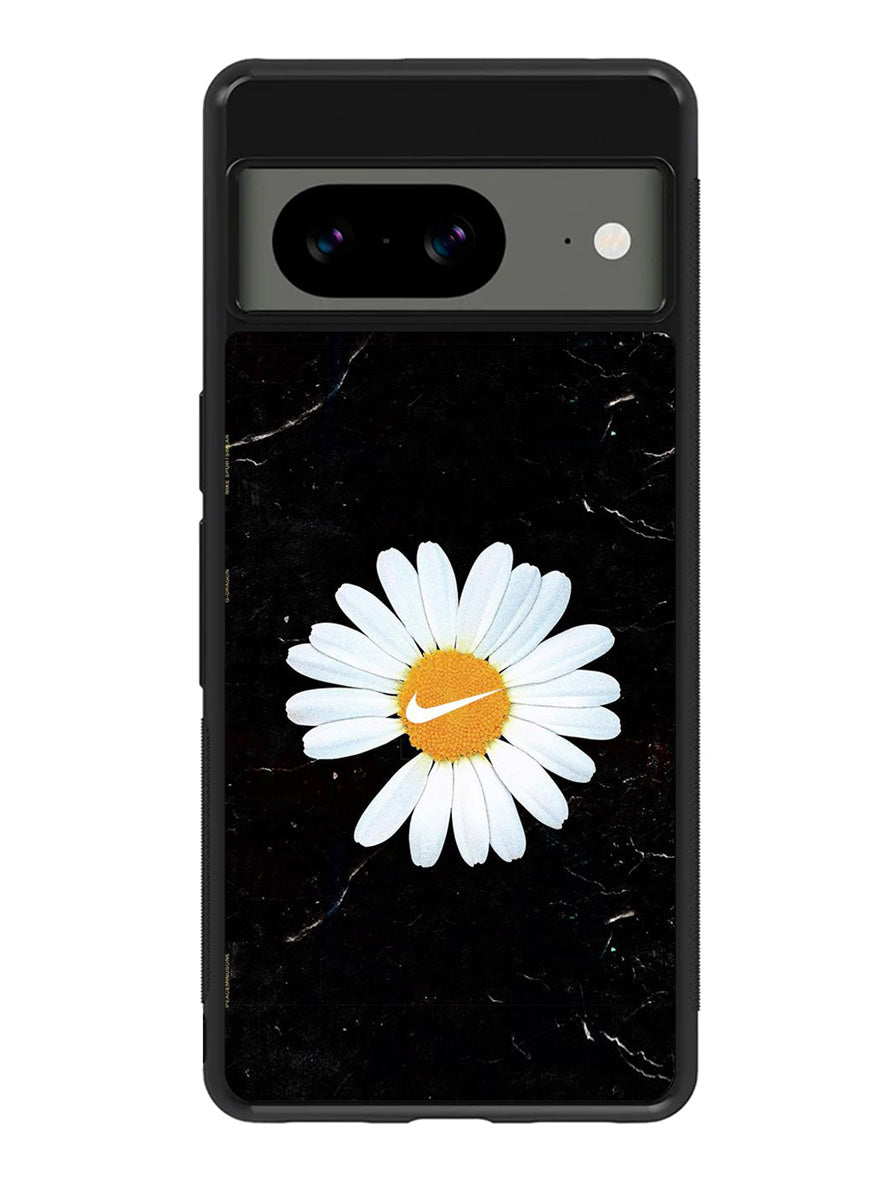 Black Marble Daisy Google Pixel 8 Case QC10653