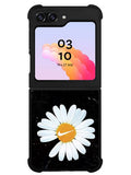 Black Marble Daisy Samsung Galaxy Z Flip 5 5G 2023 Case OV10653
