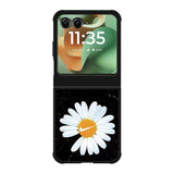 Black Marble Daisy Motorola Moto RAZR 2025 Case OV10653