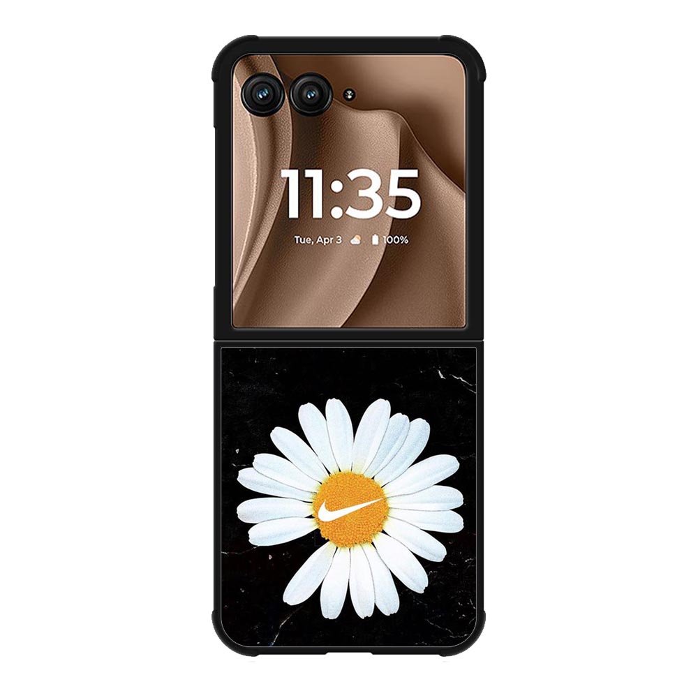 Black Marble Daisy Motorola Moto RAZR Plus 2025 Case OV10653