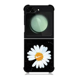 Black Marble Daisy Samsung Galaxy Z Flip 6 5G 2024 Case OV10653