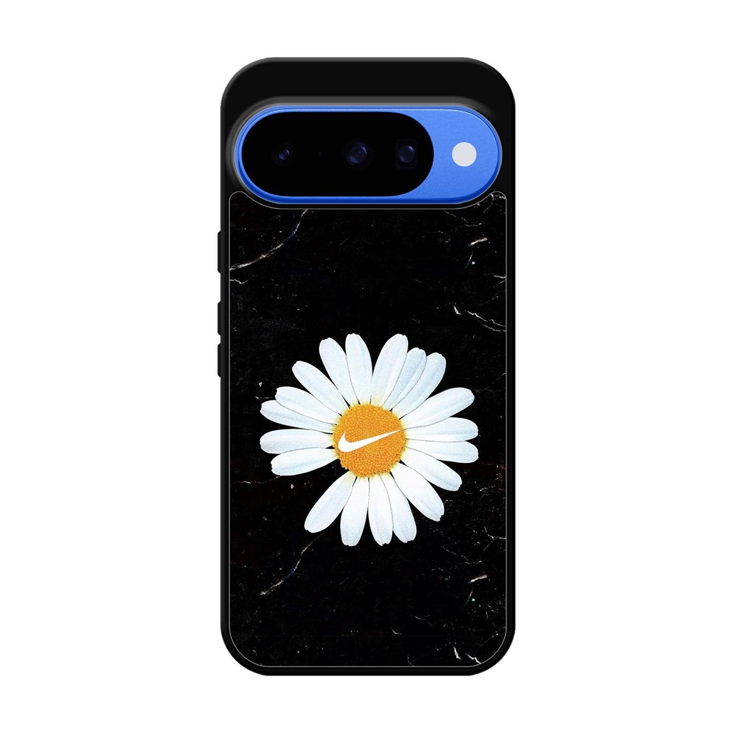 Black Marble Daisy Google Pixel 10 Case OV10653