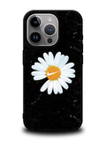 Black Marble Daisy iPhone 16 Pro Max Case OV10653