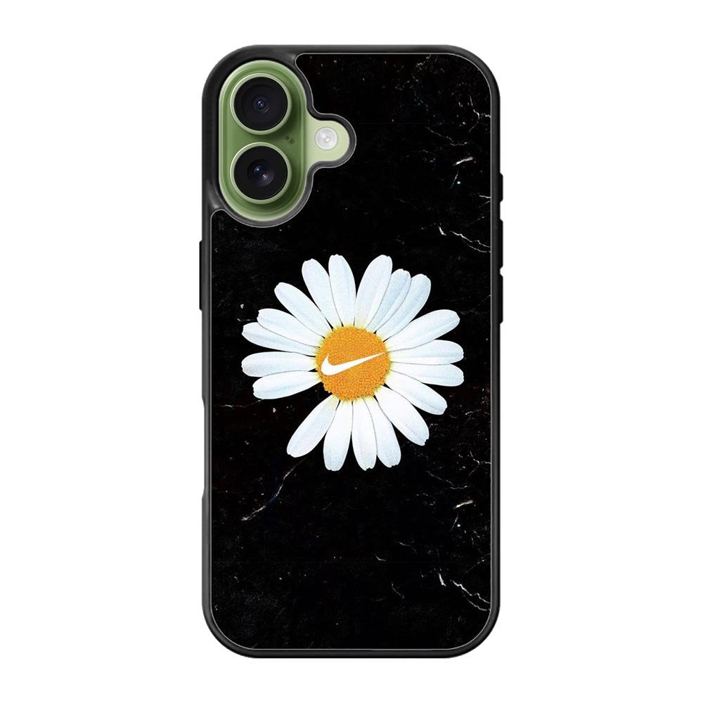 Black Marble Daisy iPhone 17 Case OV10653