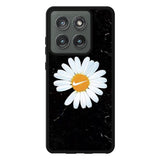 Black Marble Daisy Motorola Moto Edge 2025 Case OV10653