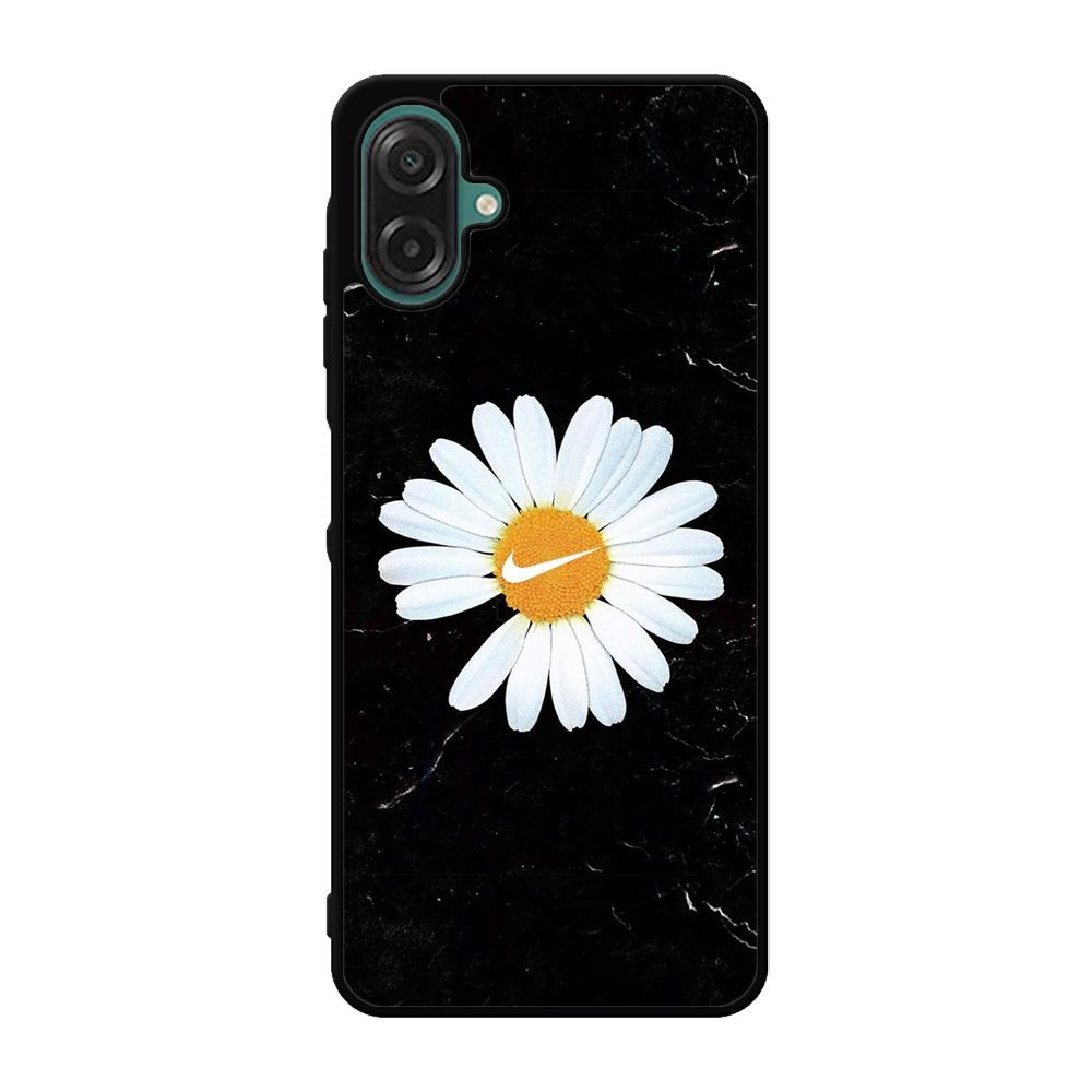Black Marble Daisy Samsung Galaxy A07 Case OV10653
