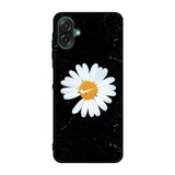 Black Marble Daisy Samsung Galaxy A07 Case OV10653