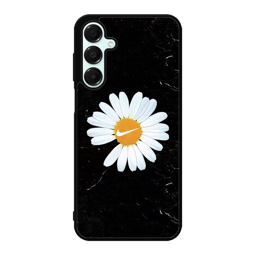 Black Marble Daisy Samsung Galaxy A16 Case OV10653