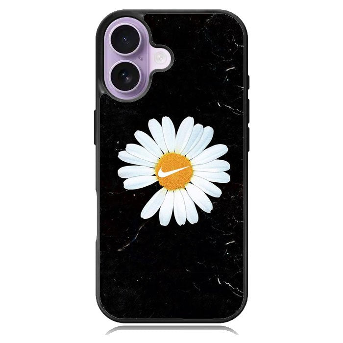 Black Marble Daisy iPhone 17 Case OV10653