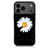 Black Marble Daisy Samsung Galaxy S26 Ultra Case OV10653
