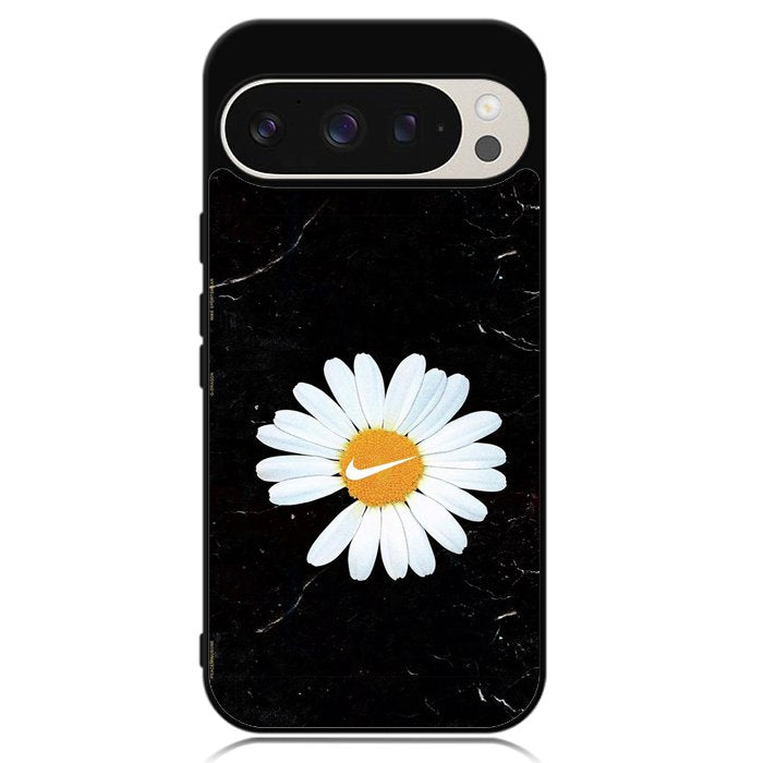 Black Marble Daisy Google Pixel 9 | Pixel 9 Pro Case OV10653