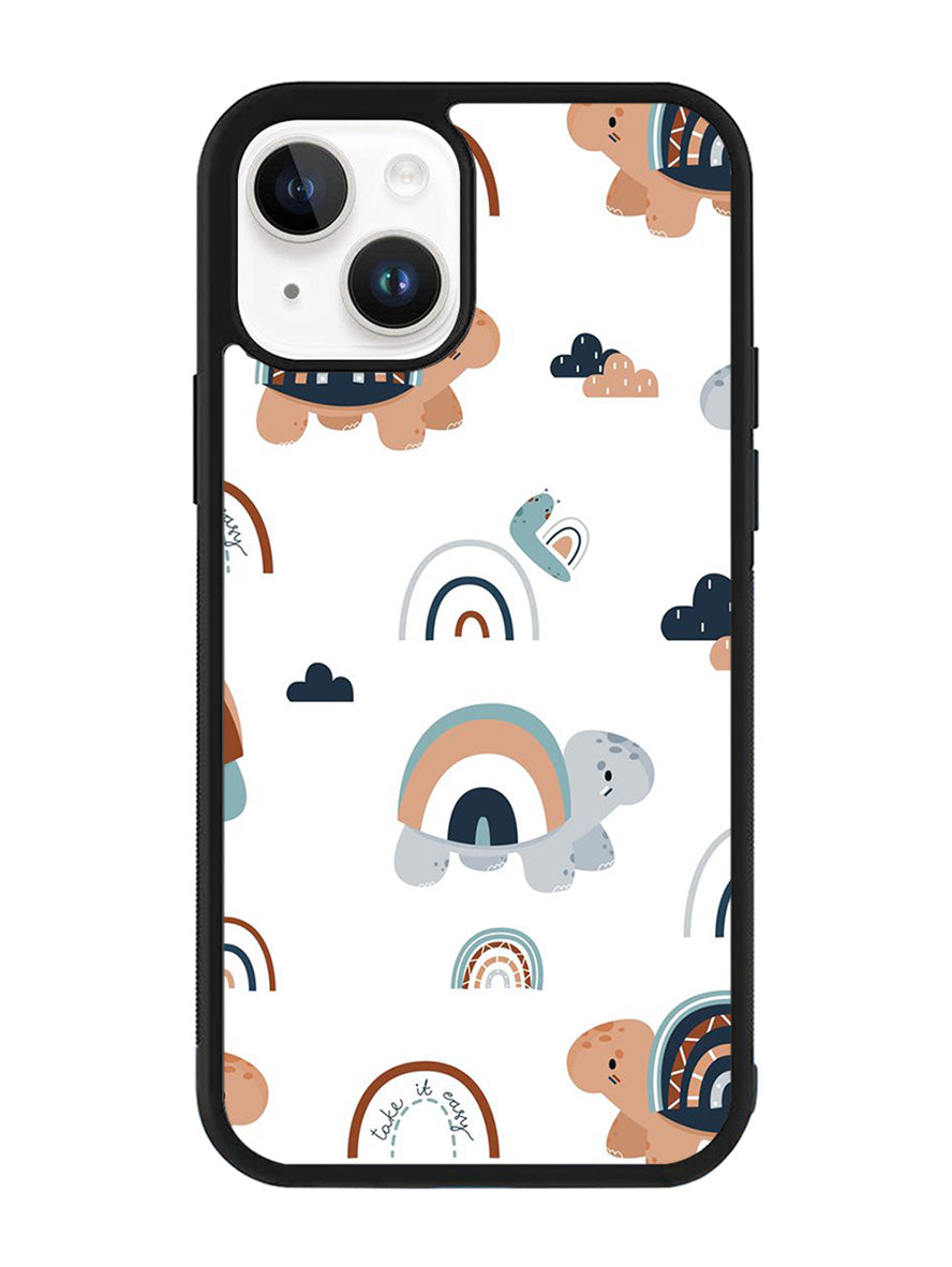 Turtle Rainbow Pattern iPhone 14 Case QC10242