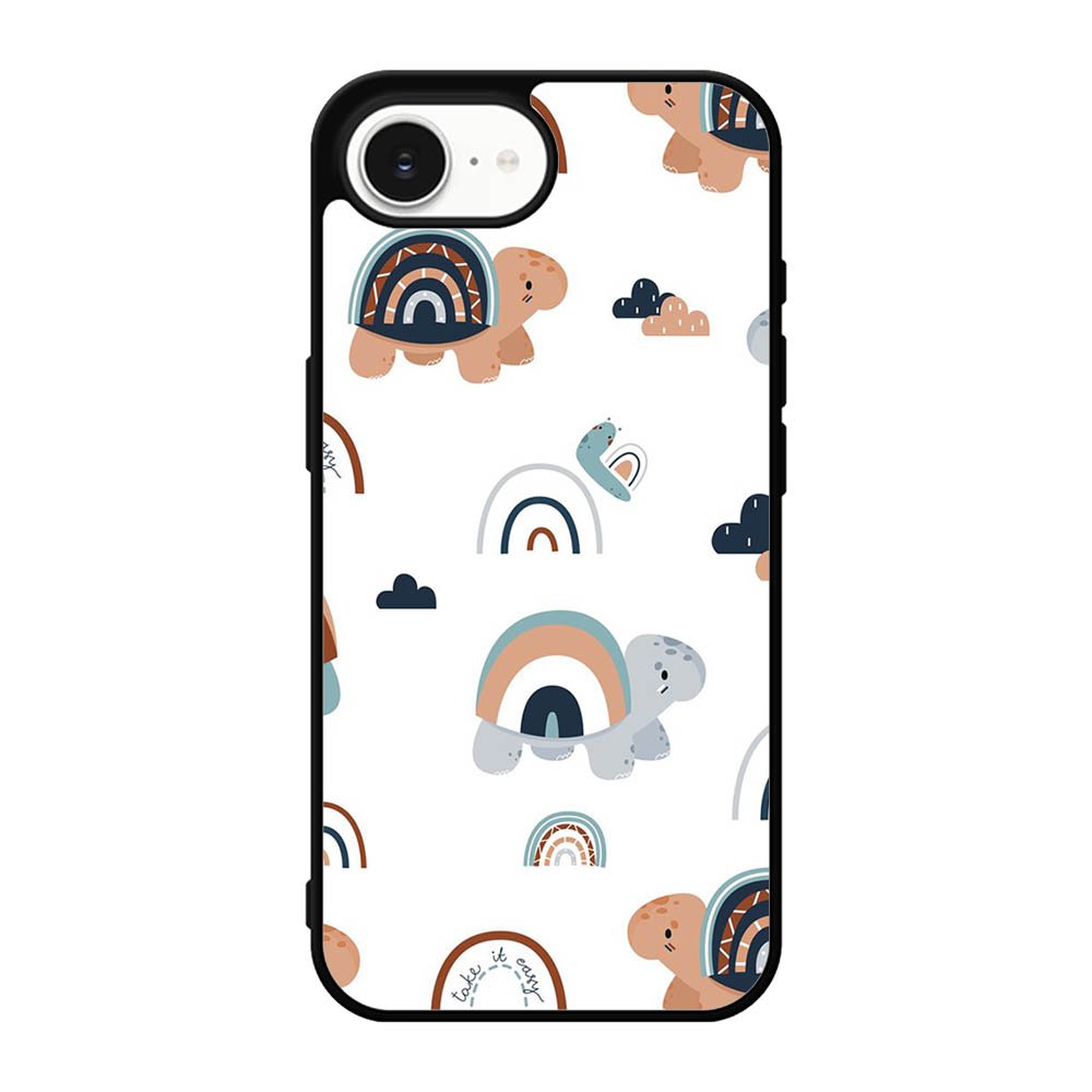 Turtle Rainbow Pattern iPhone 17e Case OV10242