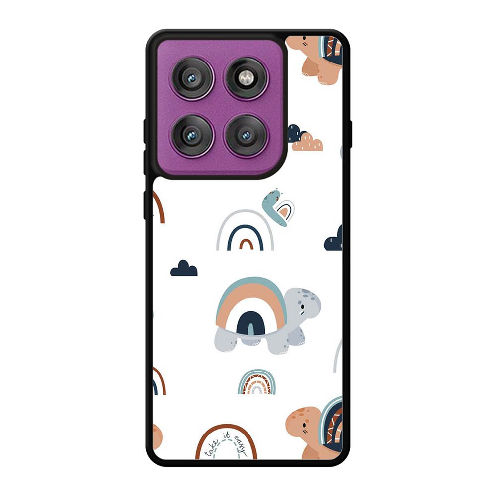 Turtle Rainbow Pattern Motorola Moto Edge 60 Pro Case OV10242