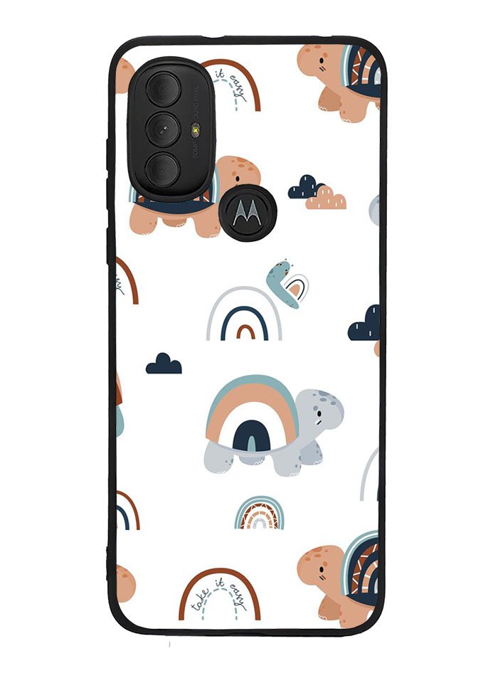Turtle Rainbow Pattern Motorola Moto G Pure 2021 , Moto G Power 2022 Case OV10242