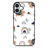 Turtle Rainbow Pattern iPhone 16 Case QC10242