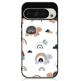 Turtle Rainbow Pattern Google Pixel 9 | Pixel 9 Pro Case OV10242
