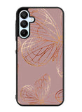 Butterfly Rose Gold Samsung Galaxy A35 5G Case OV10341