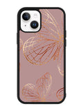 Butterfly Rose Gold iPhone 14 Case QC10341