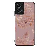 Butterfly Rose Gold Motorola Moto G Play 2024 Case OV10341