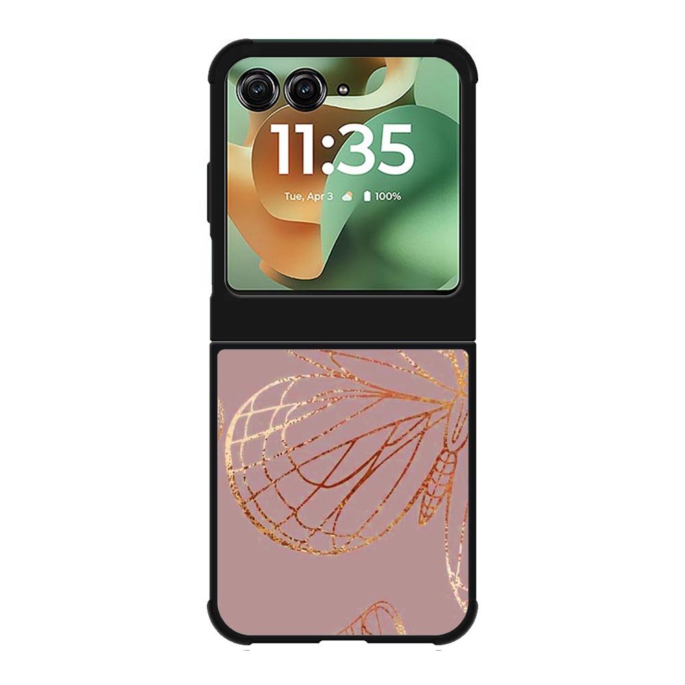 Butterfly Rose Gold Motorola Moto RAZR 2025 Case OV10341