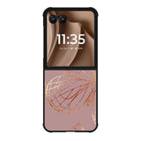 Butterfly Rose Gold Motorola Moto RAZR Plus 2025 Case OV10341