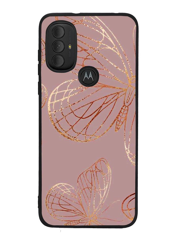 Butterfly Rose Gold Motorola Moto G Pure 2021 , Moto G Power 2022 Case OV10341