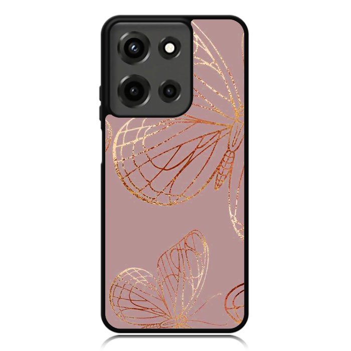 Butterfly Rose Gold Motorola Moto G 5G 2025 Case OV10341