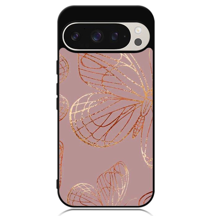 Butterfly Rose Gold Google Pixel 9 Pro XL Case OV10341