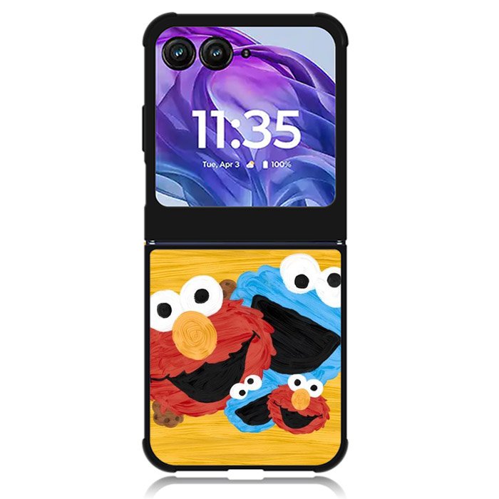 Elmo And Monster Cookie Motorola Moto Razr Plus 2024 , Moto Razr+ 2024 Case OV10365