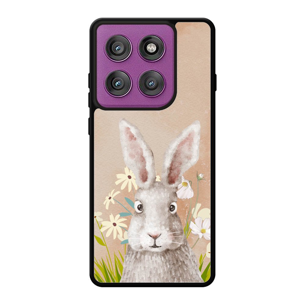 Rabbit And Flowers E2101 Motorola Moto Edge 60 Pro Case