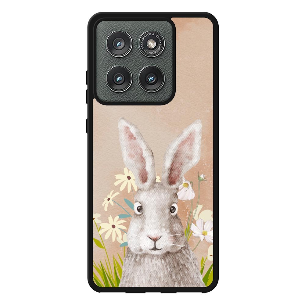 Rabbit And Flowers E2101 Motorola Moto Edge 2025 Case