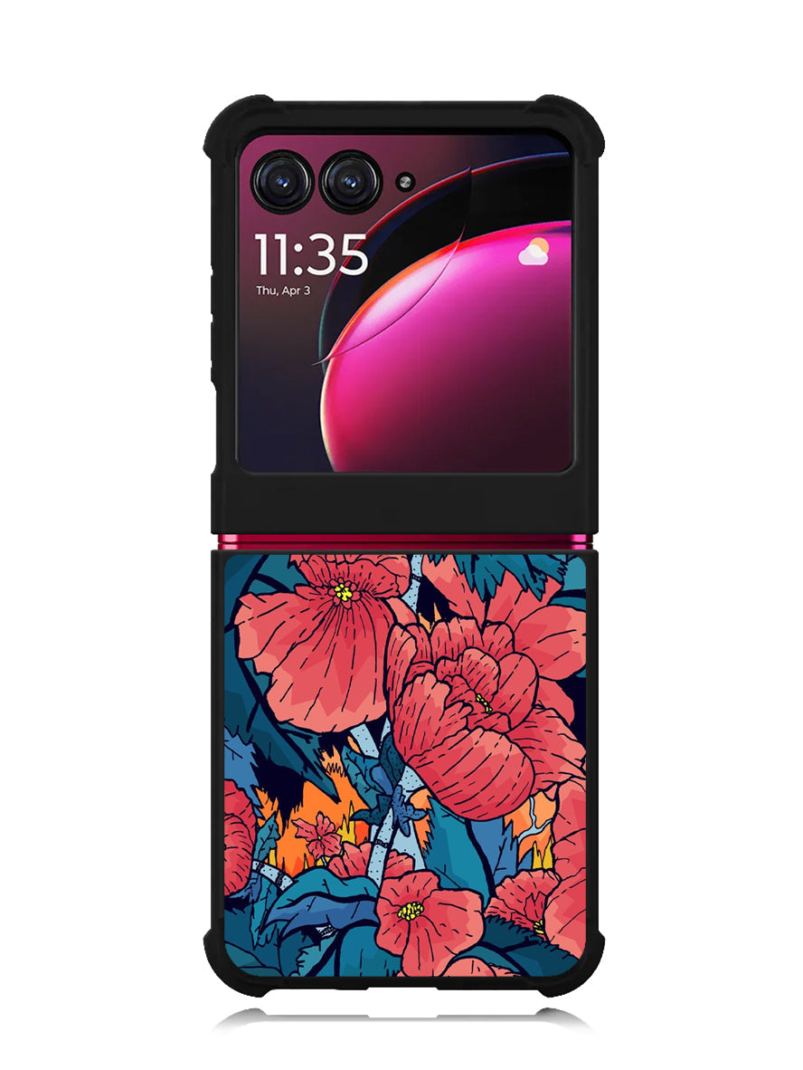 Japan Floral Motorola Moto Razr Plus 2023 , Moto Razr+ 2023 Case OV11118
