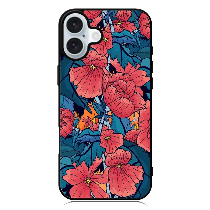 Japan Floral iPhone 16 Case QC11118