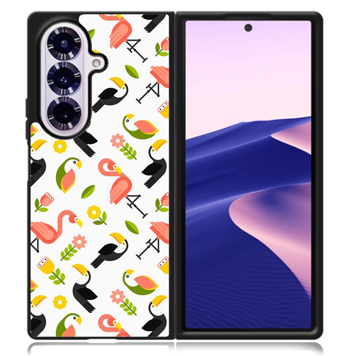 Tropical Bird Samsung Galaxy Z Fold 7 Case OV6712