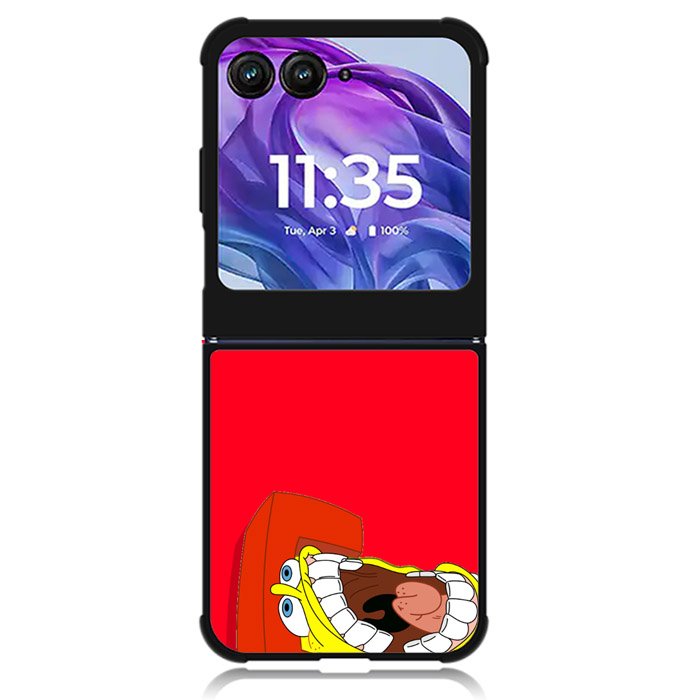 Spongebob Squarepants Karate Motorola Moto Razr Plus 2024 , Moto Razr+ 2024 Case OV6651